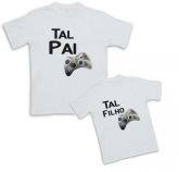 Kit 2 camisetas Tal Pai, Tal Filho