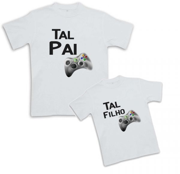 Kit 2 camisetas Tal Pai, Tal Filho